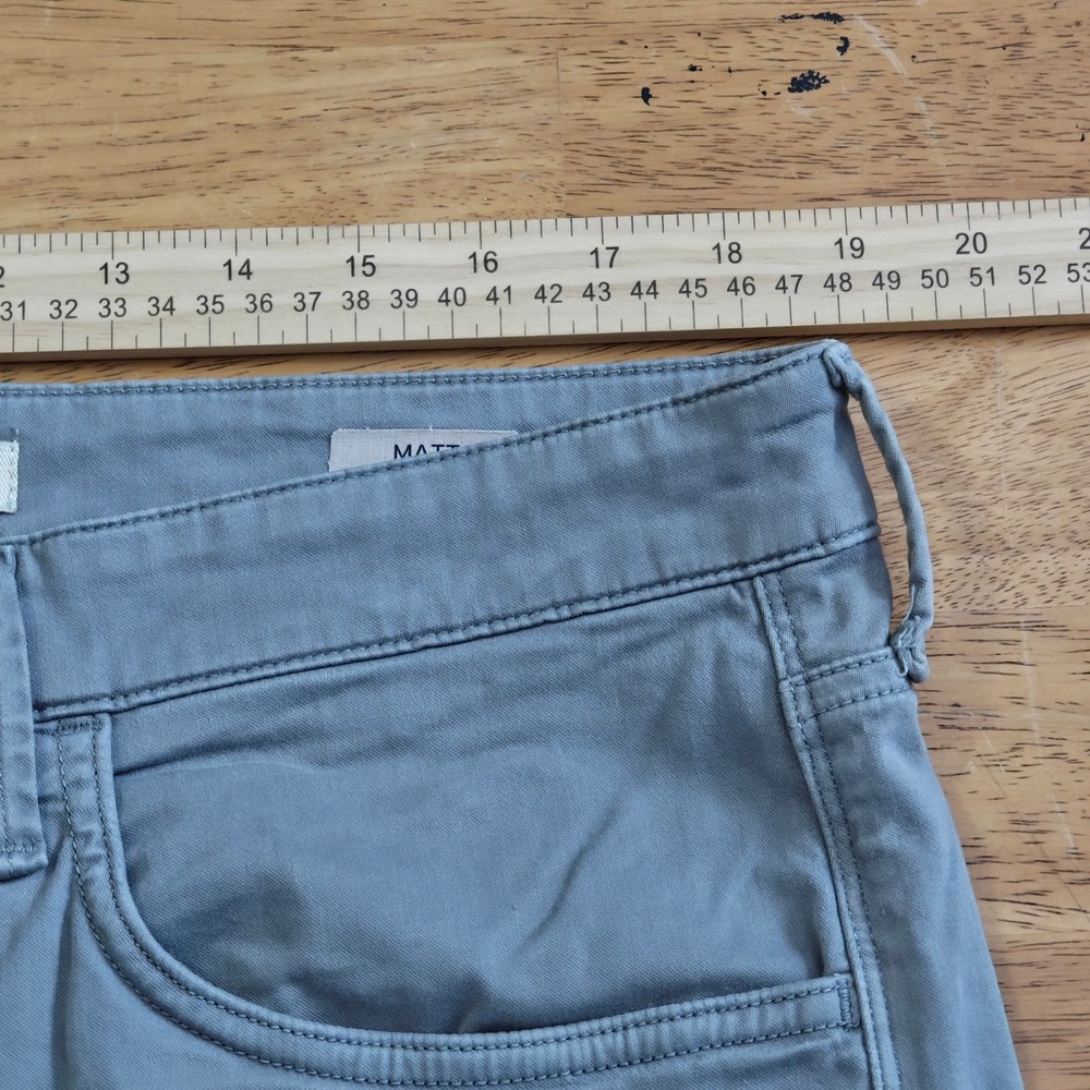 Mavi Jeans Matt Relaxed Straight Leg Grey Pants Mens 36x32 Cotton Stretch 337 - Picture 6 of 7